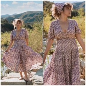 CHRISTY DAWN The Augusta Dress in Wisteria Wildflower Meadow L